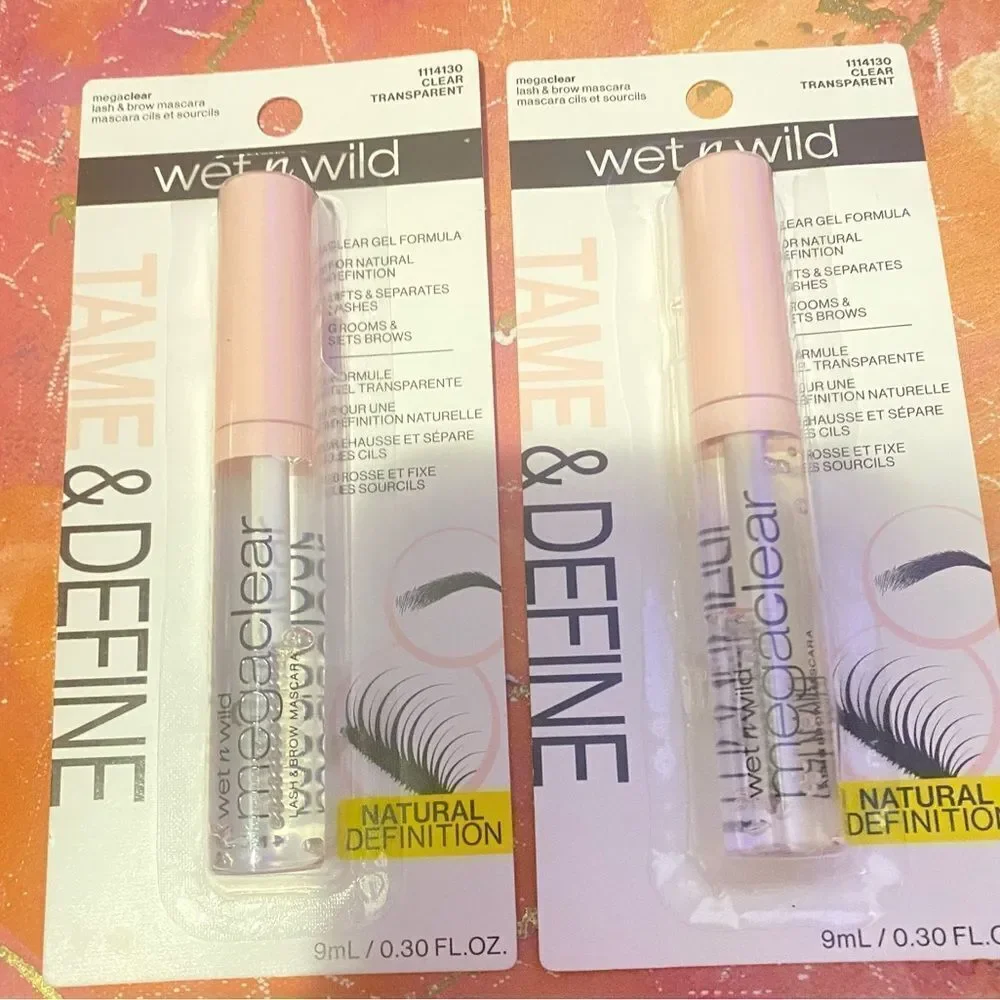 🎊 2x Wet n Wild Megaclear Lash & Brow Clear Transparent Gel Formula Mascara 9ml💥